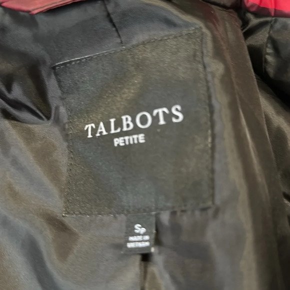 Talbots Quilted Buffalo Plaid Jacket - Size Smalll Petite - Picture 5 of 7